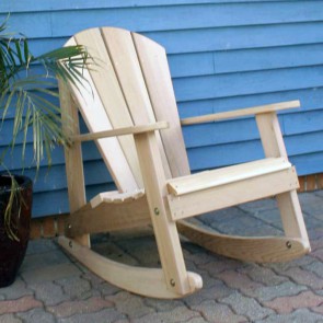 Cedar Adirondack Rocking Chair