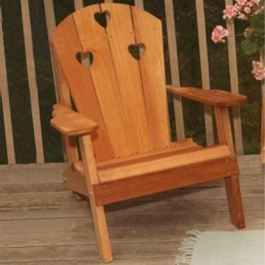 Cedar Country Hearts Adirondack Chair