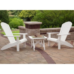 Poly Lumber Adirondack Chairs and Table